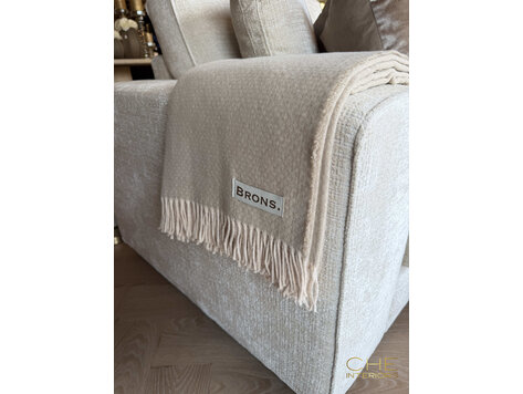 Brons interieur Plaid beige 130x200 cm