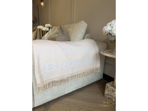 Brons interieur Plaid ecru 130x200 cm