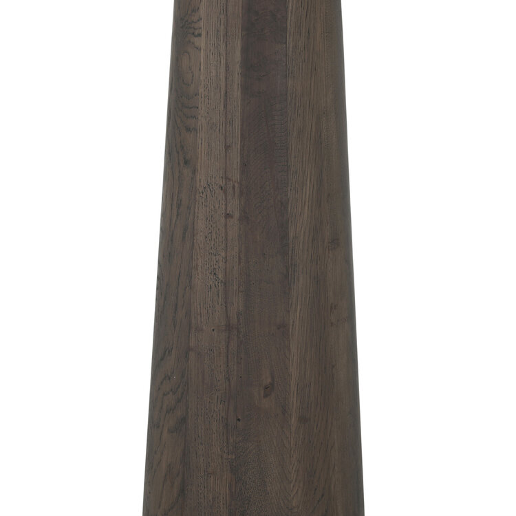 Richmond Interiors Bartafel Harper Smoked Charchoal Eikenhout Marmer Rond