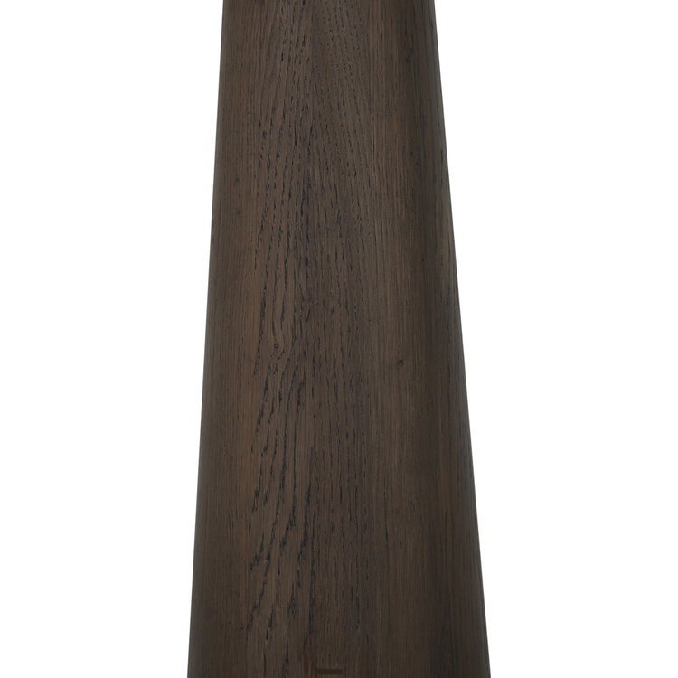 Richmond Interiors Countertafel Harper Smoked Charchoal Eikenhout Marmer Rond