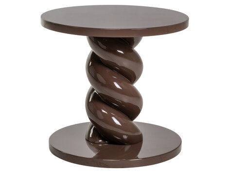 Richmond Interiors Bijzettafel Coco Chestnut Rond Ø50 cm