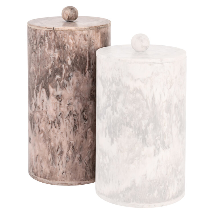 Richmond Interiors Opbergpot Rosaline chocolat brown groot