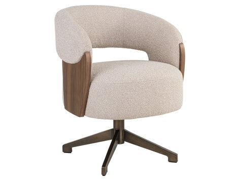 Richmond Interiors Eetkamerstoel Pollux lodge desert walnut draaibaar