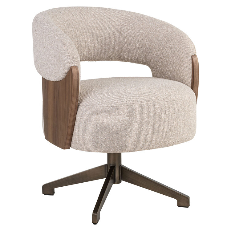 Richmond Interiors Eetkamerstoel Pollux lodge desert walnut draaibaar