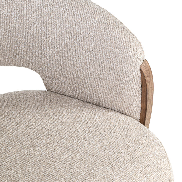 Richmond Interiors Eetkamerstoel Pollux lodge desert walnut draaibaar