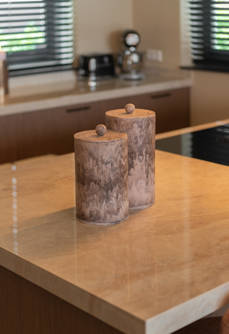 Richmond Interiors Opbergpot Rosaline chocolat brown groot