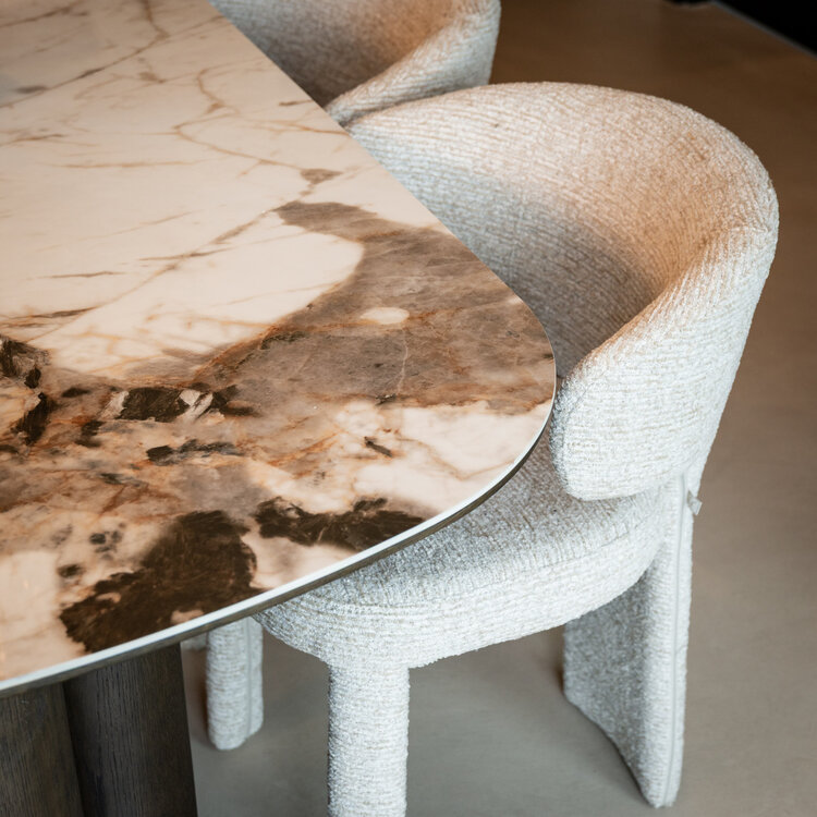 Richmond Interiors Eetkamerstoel Viola natural linear