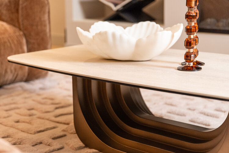 Richmond Interiors Kandelaar Lowan Brown Glas Bruin Groot