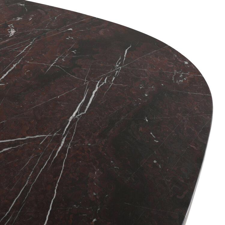 Richmond Interiors Eettafel Orchid Burgundy Marmer Ø120 cm rond