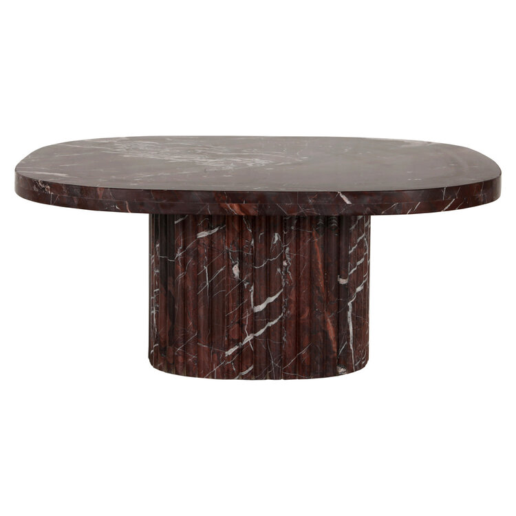 Richmond Interiors Salontafel Orchid Burgundy Marmer Ø90 cm rond