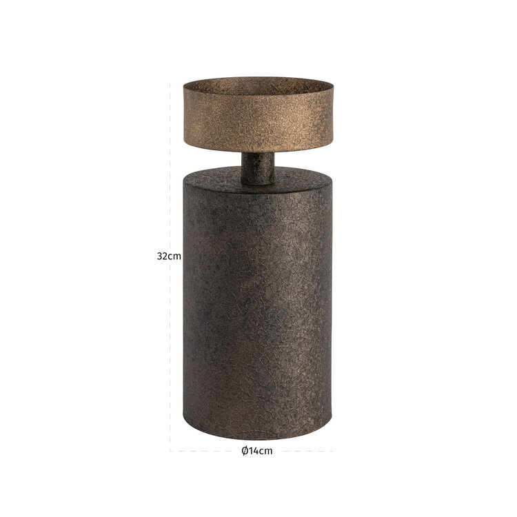 Richmond Interiors Kandelaar Harlow Brass Antique Klein