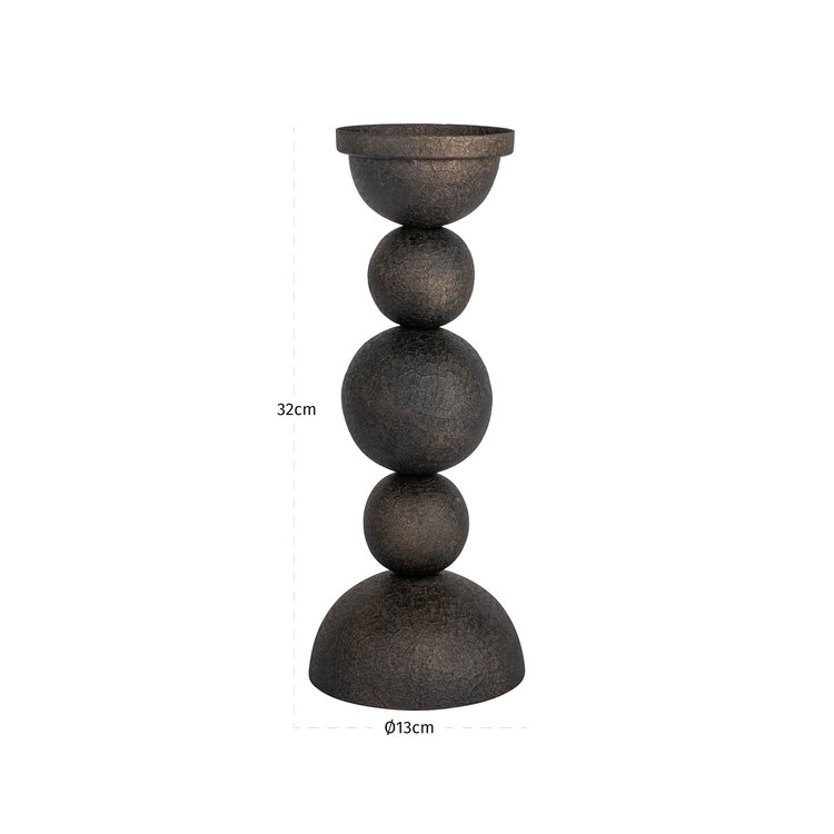 Richmond Interiors Kandelaar Jersey Brass Antique Klein