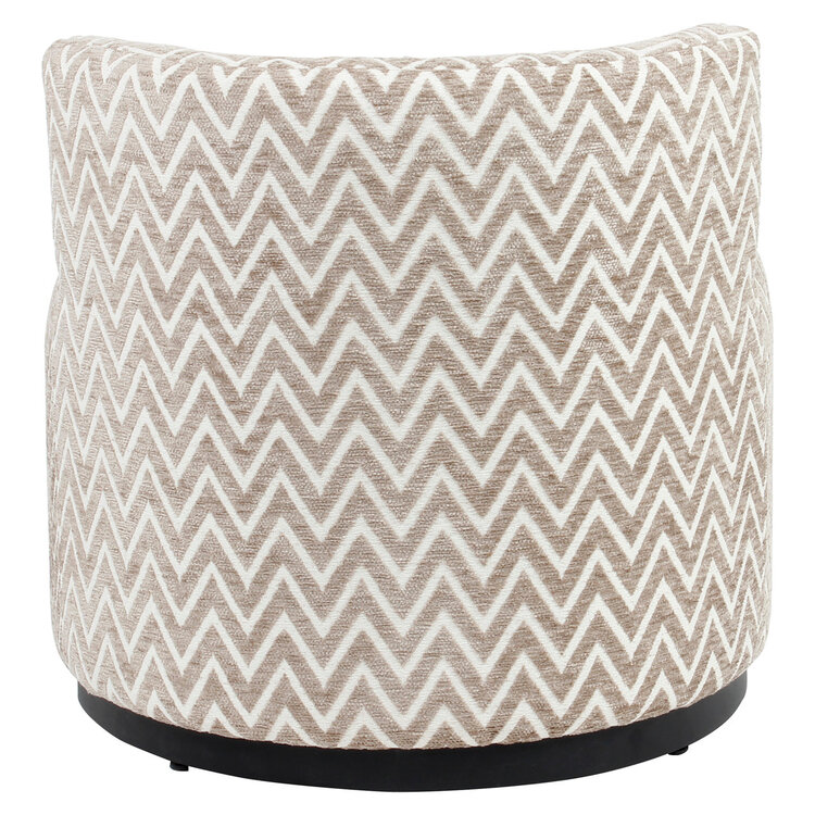 Richmond Interiors Loungestoel Fauteuil Franny Sand Chevron