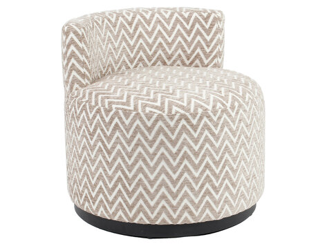 Richmond Interiors Loungestoel Fauteuil Franny Sand Chevron