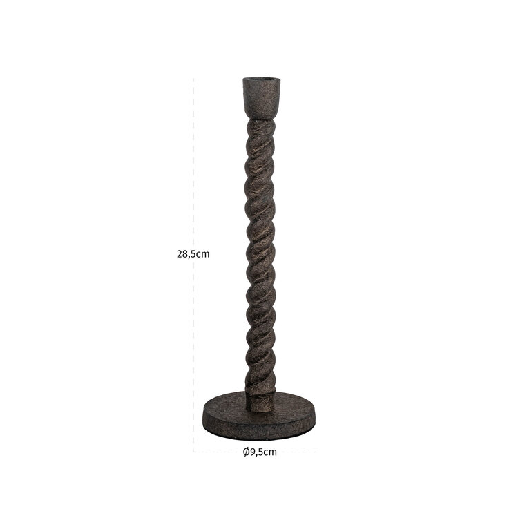 Richmond Interiors Kandelaar Milena Brass Antique Aluminium Klein