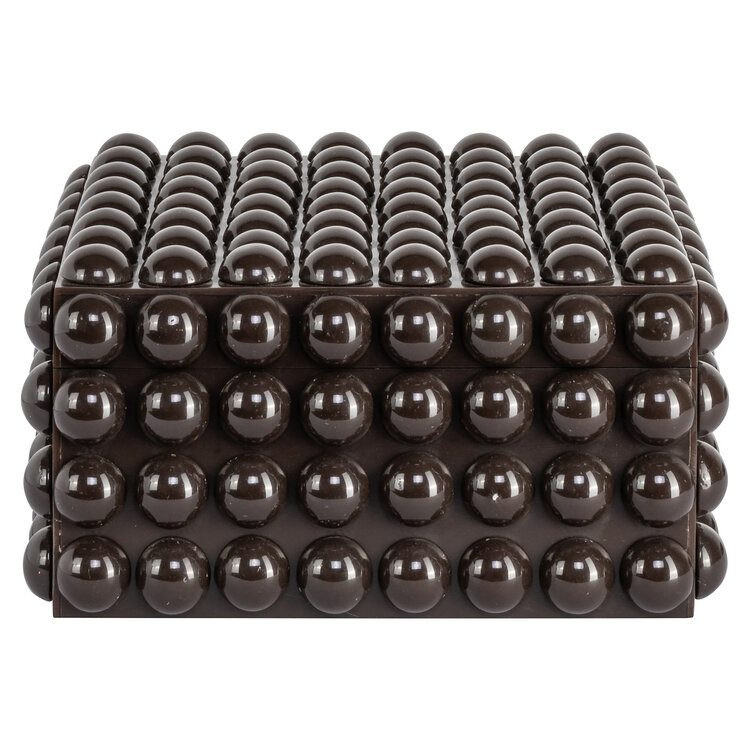 Richmond Interiors Opbergdoos Nyx Dark Brown Groot
