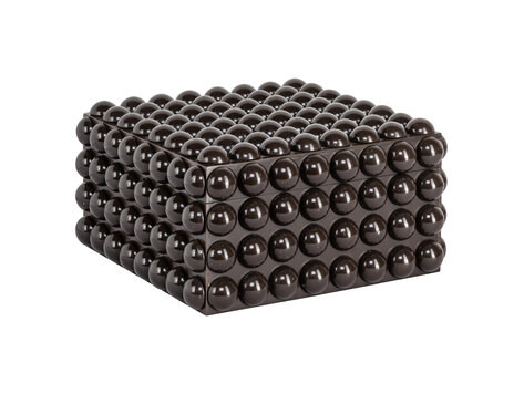 Richmond Interiors Opbergdoos Nyx Dark Brown Groot