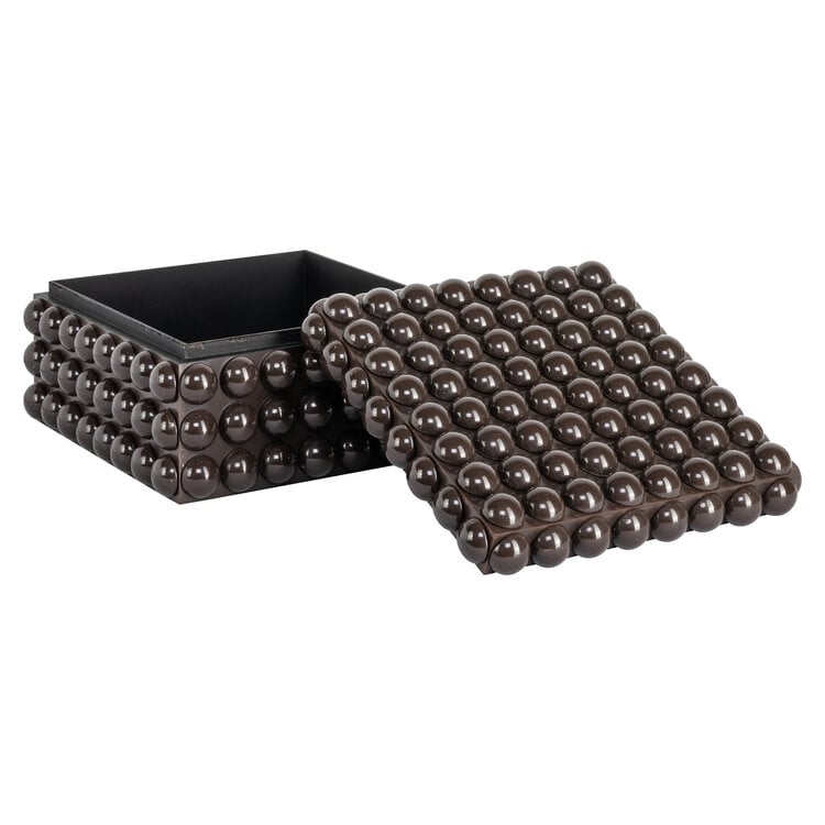 Richmond Interiors Opbergdoos Nyx Dark Brown Groot