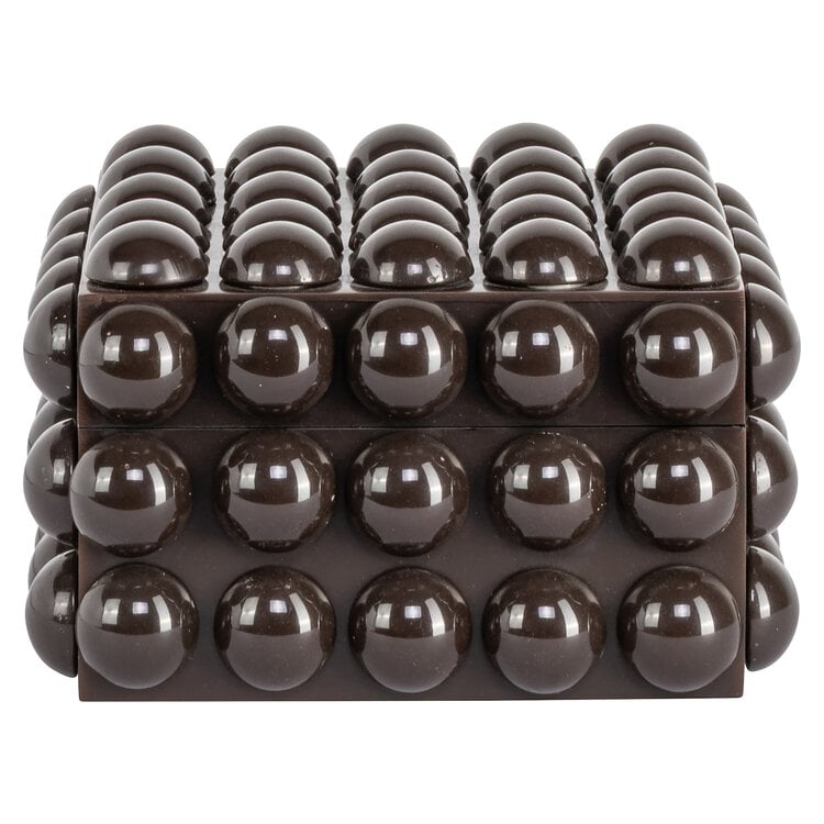 Richmond Interiors Opbergdoos Nyx Dark Brown Klein