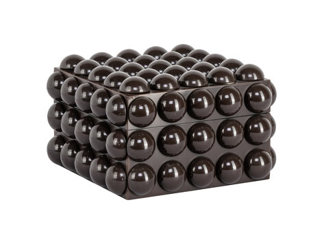 Richmond Interiors Opbergdoos Nyx Dark Brown Klein