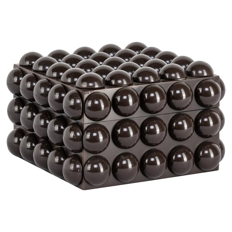 Richmond Interiors Opbergdoos Nyx Dark Brown Klein