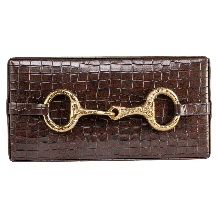 Richmond Interiors Opbergdoos Rex Dark Brown Klein