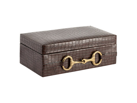 Richmond Interiors Opbergdoos Rex Dark Brown Groot
