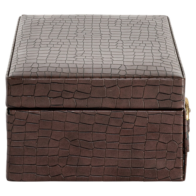 Richmond Interiors Opbergdoos Rex Dark Brown Groot