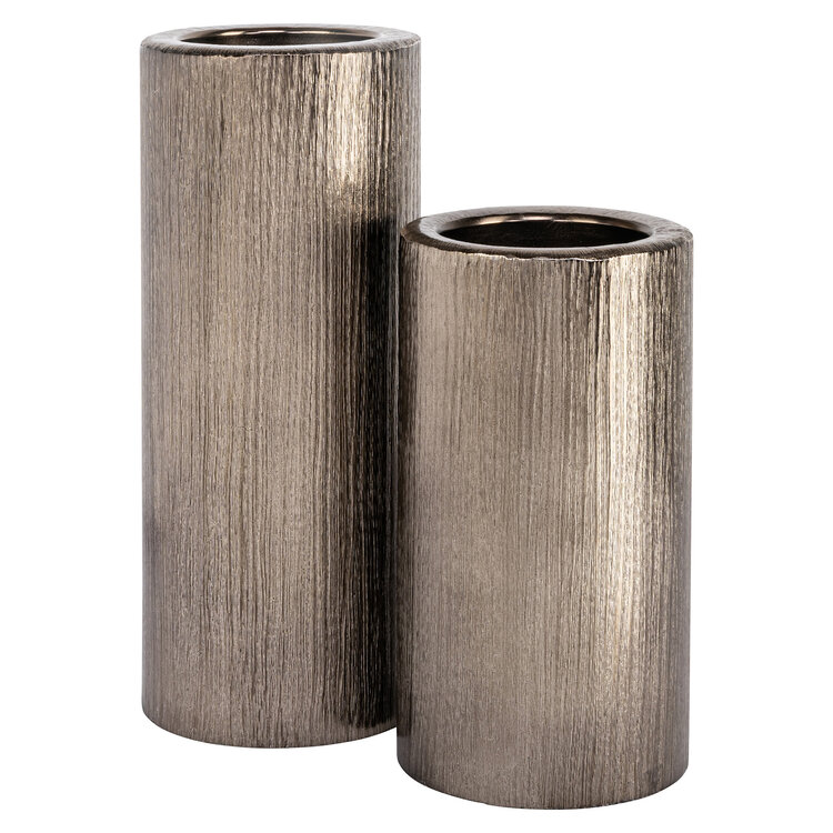 Richmond Interiors Kandelaar Rio Brass Antique Aluminium Klein