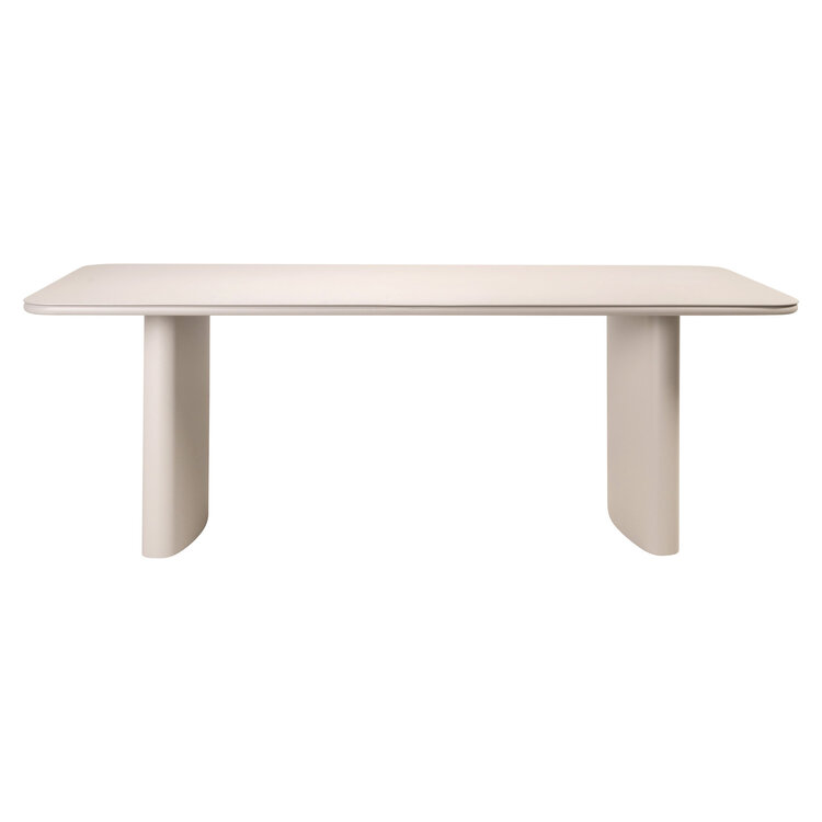 Richmond Interiors Outdoor eettafel Senza Light Beige 220 cm