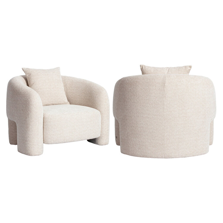 Richmond Interiors Lounge fauteuil Tuscany beige blockweave