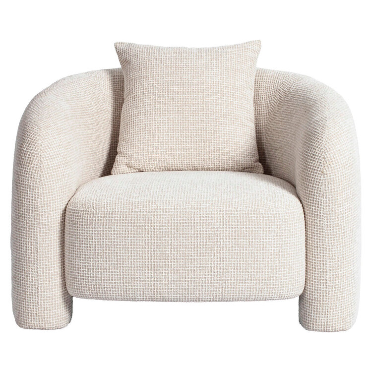 Richmond Interiors Lounge fauteuil Tuscany beige blockweave