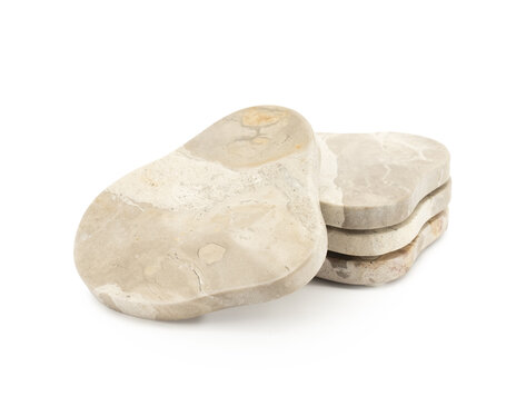 By-Boo Onderzetter Coaster Marrone marmer set van 4
