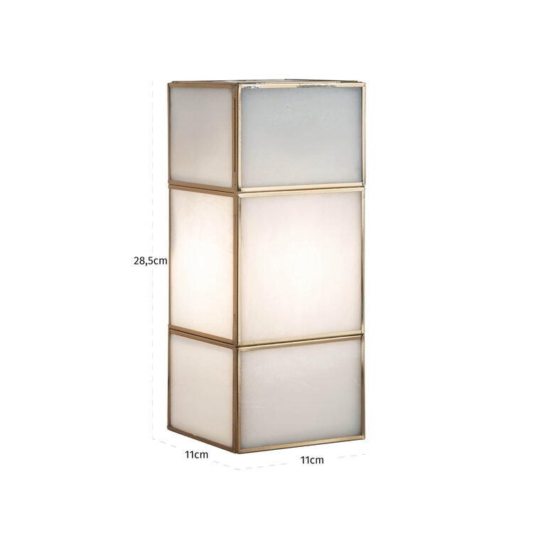 Richmond Interiors Wandlamp Sofia Brass Antique Klein