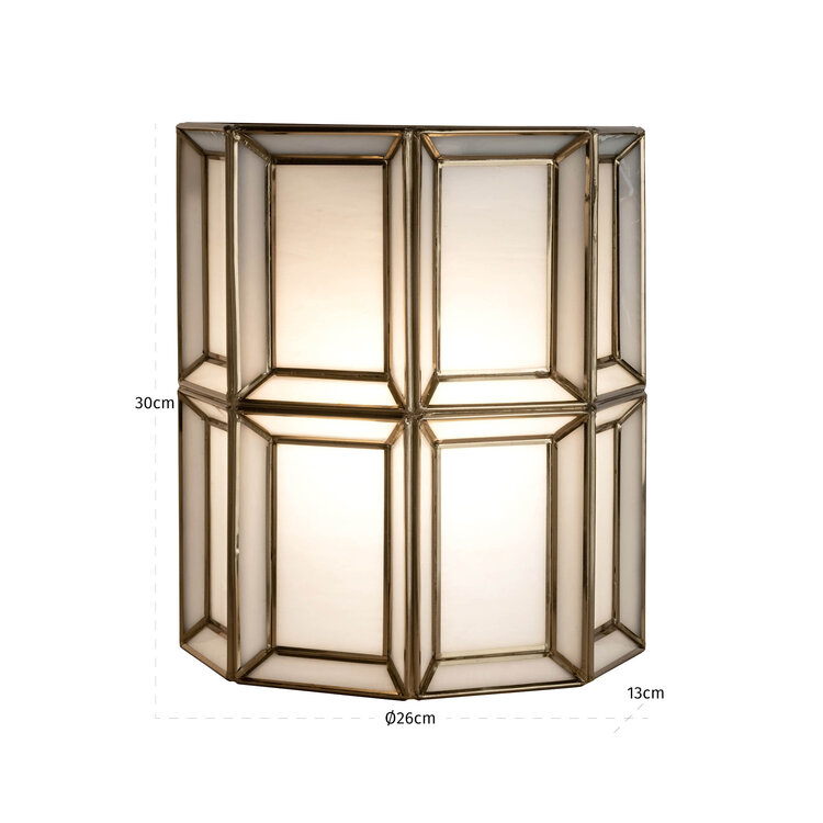 Richmond Interiors Wandlamp Amara Brass Antique