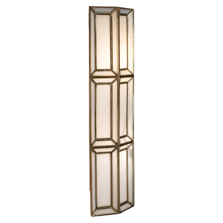 Richmond Interiors Wandlamp Opal Brass Antique