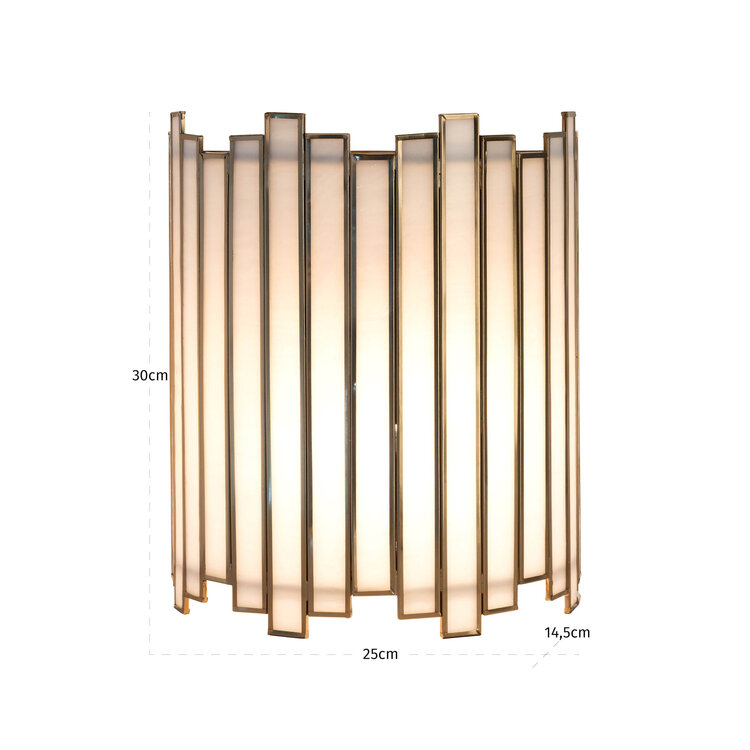 Richmond Interiors Wandlamp Lima Brass Antique