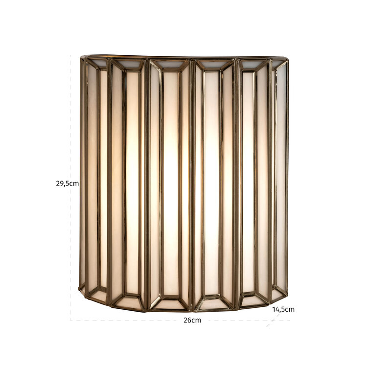 Richmond Interiors Wandlamp Lumine Brass Antique