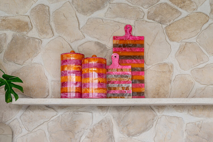 Richmond Interiors Opbergpot Lilybelle Pink Orange klein