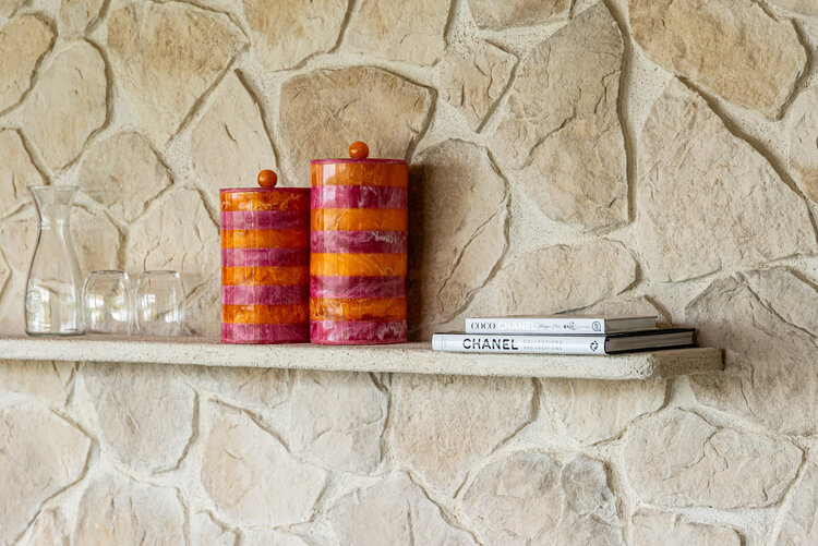 Richmond Interiors Opbergpot Lilybelle Pink Orange groot