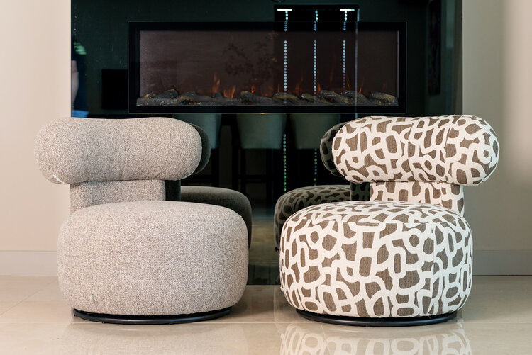 Richmond Interiors Draaifauteuil Kaya weave brown bruin draaibaar