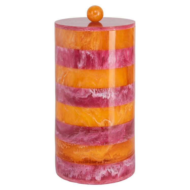 Richmond Interiors Opbergpot Lilybelle Pink Orange groot