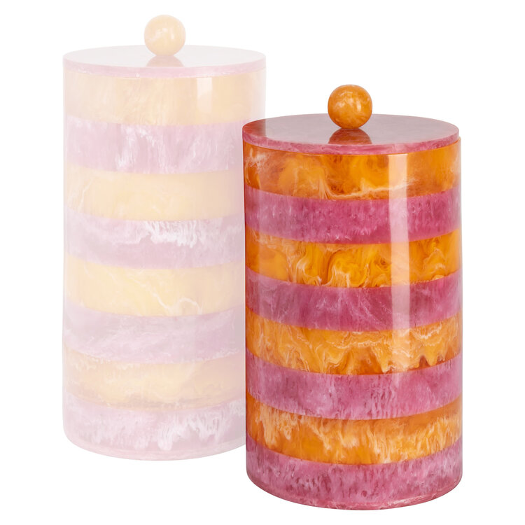 Richmond Interiors Opbergpot Lilybelle Pink Orange klein