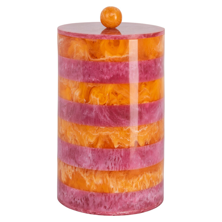 Richmond Interiors Opbergpot Lilybelle Pink Orange klein