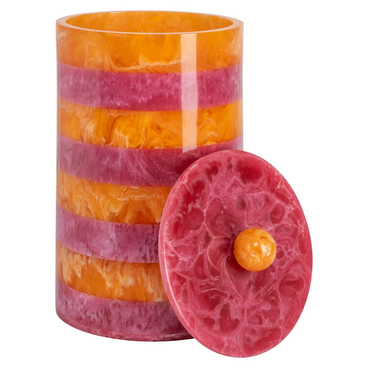 Richmond Interiors Opbergpot Lilybelle Pink Orange klein
