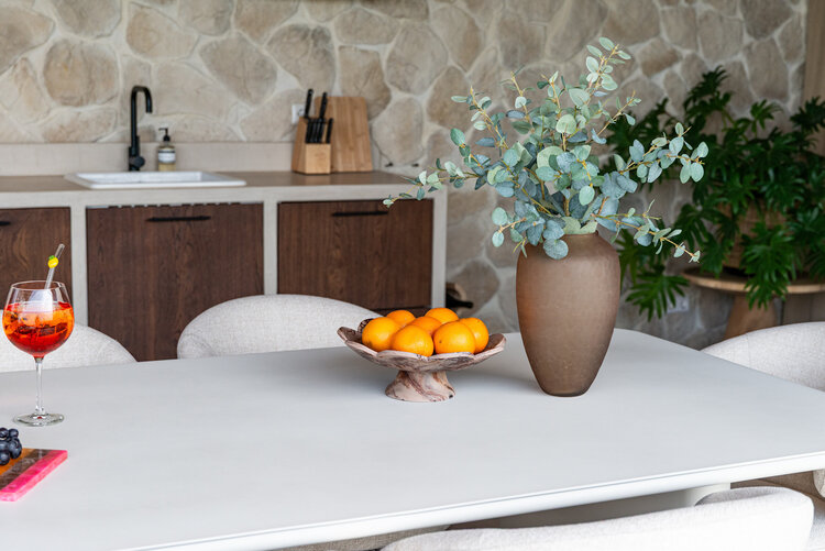 Richmond Interiors Schaal Peony chocolat brown