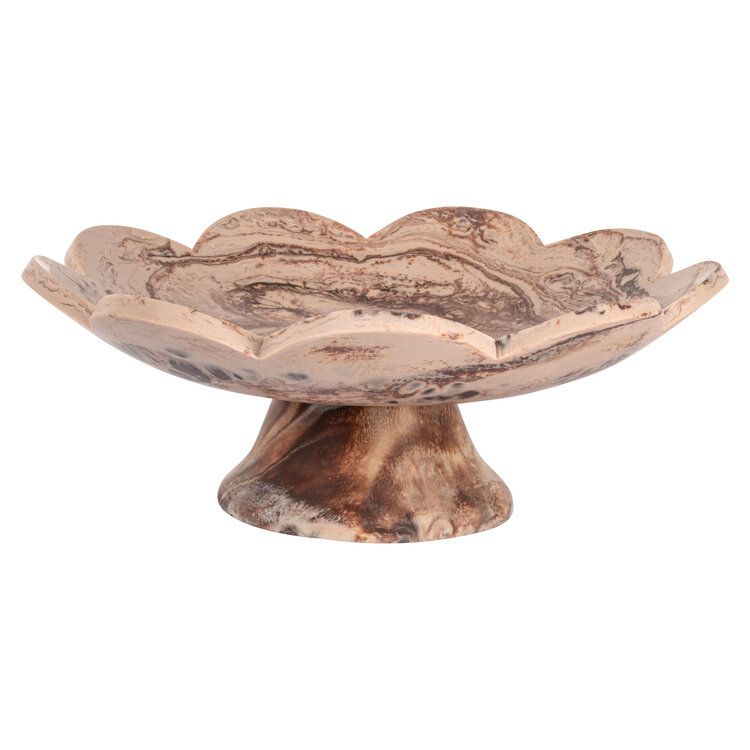 Richmond Interiors Schaal Peony chocolat brown