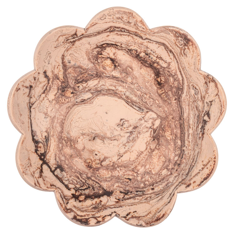 Richmond Interiors Schaal Peony chocolat brown