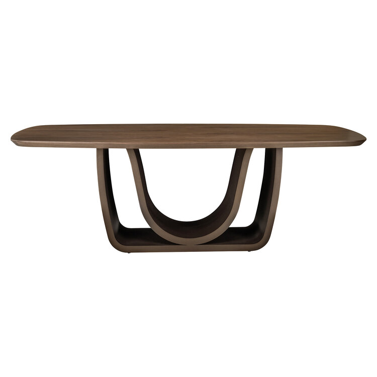 Richmond Interiors Eettafel Windsor Walnut Walnoot Fineer Brass 230 cm