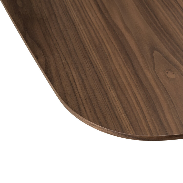 Richmond Interiors Eettafel Windsor Walnut Walnoot Fineer Brass 230 cm
